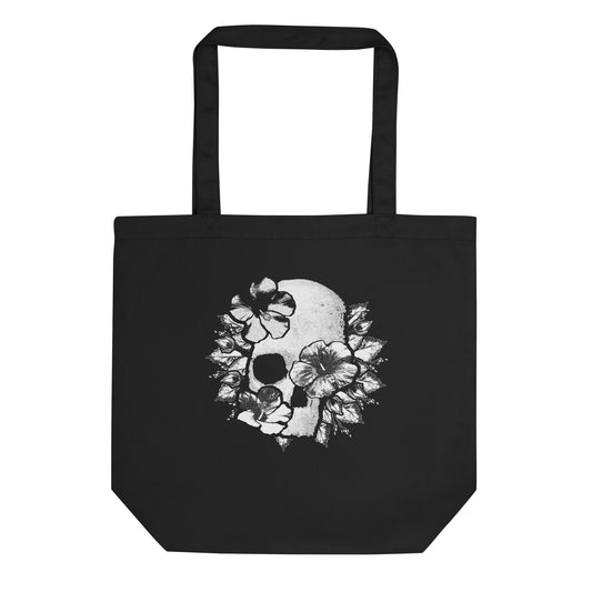 Flowers & Skull Eco Tote Bag