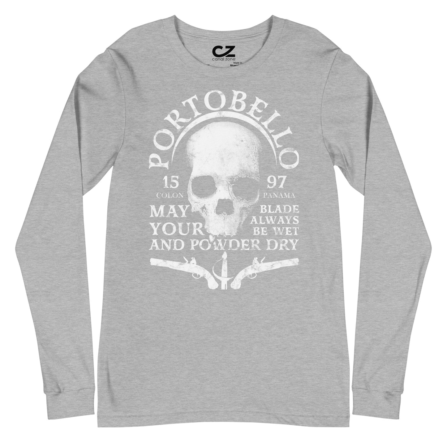 Portobello Skull, Unisex Long Sleeve T-shirt