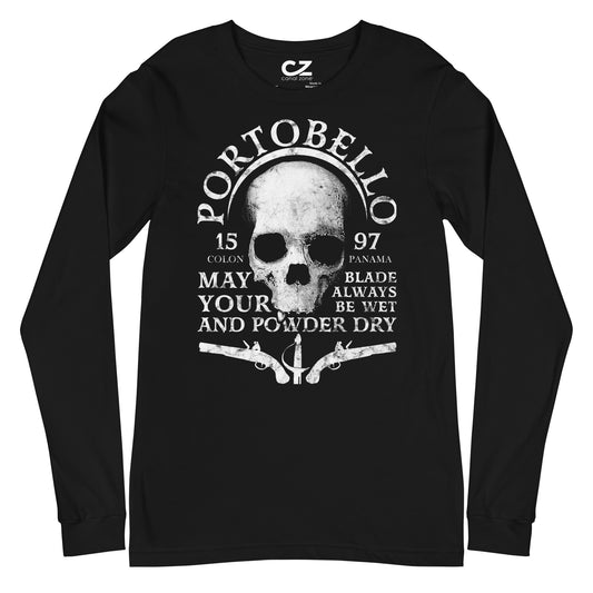 Portobello Skull, Unisex Long Sleeve T-shirt