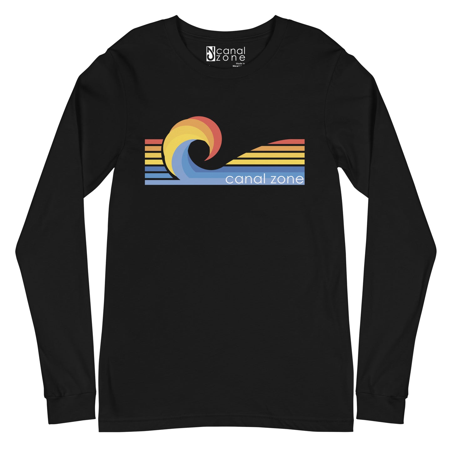 Canal Zone Wave Unisex Long Sleeve T-shirt