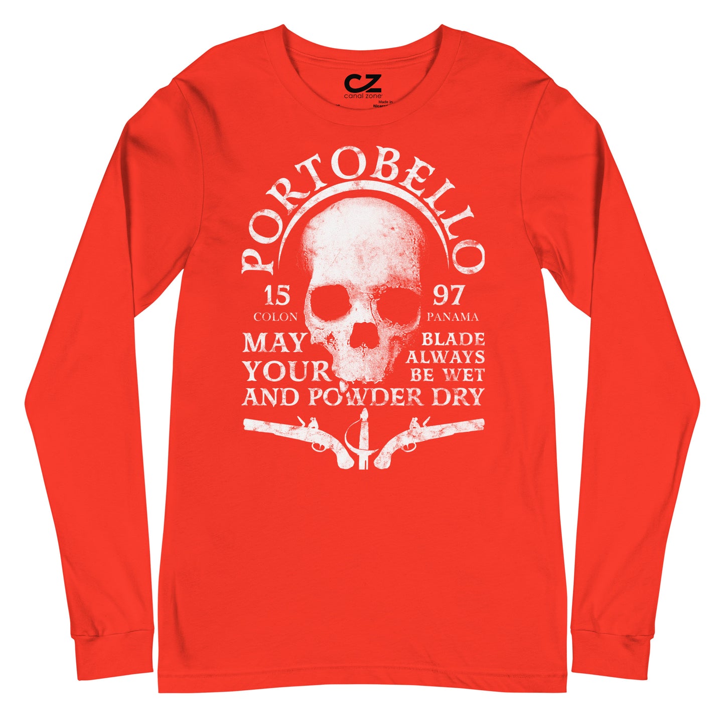 Portobello Skull, Unisex Long Sleeve T-shirt