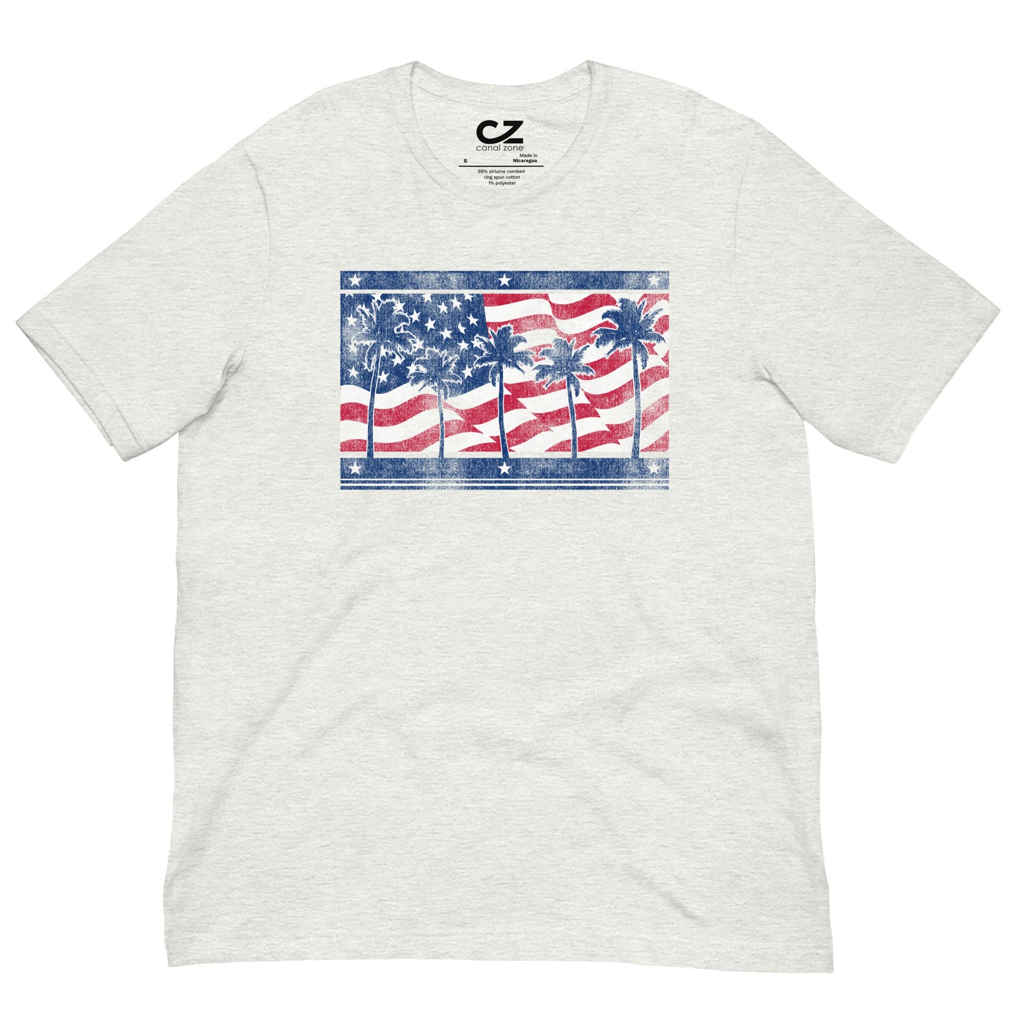 USA Flag & Palms Unisex t-shirt