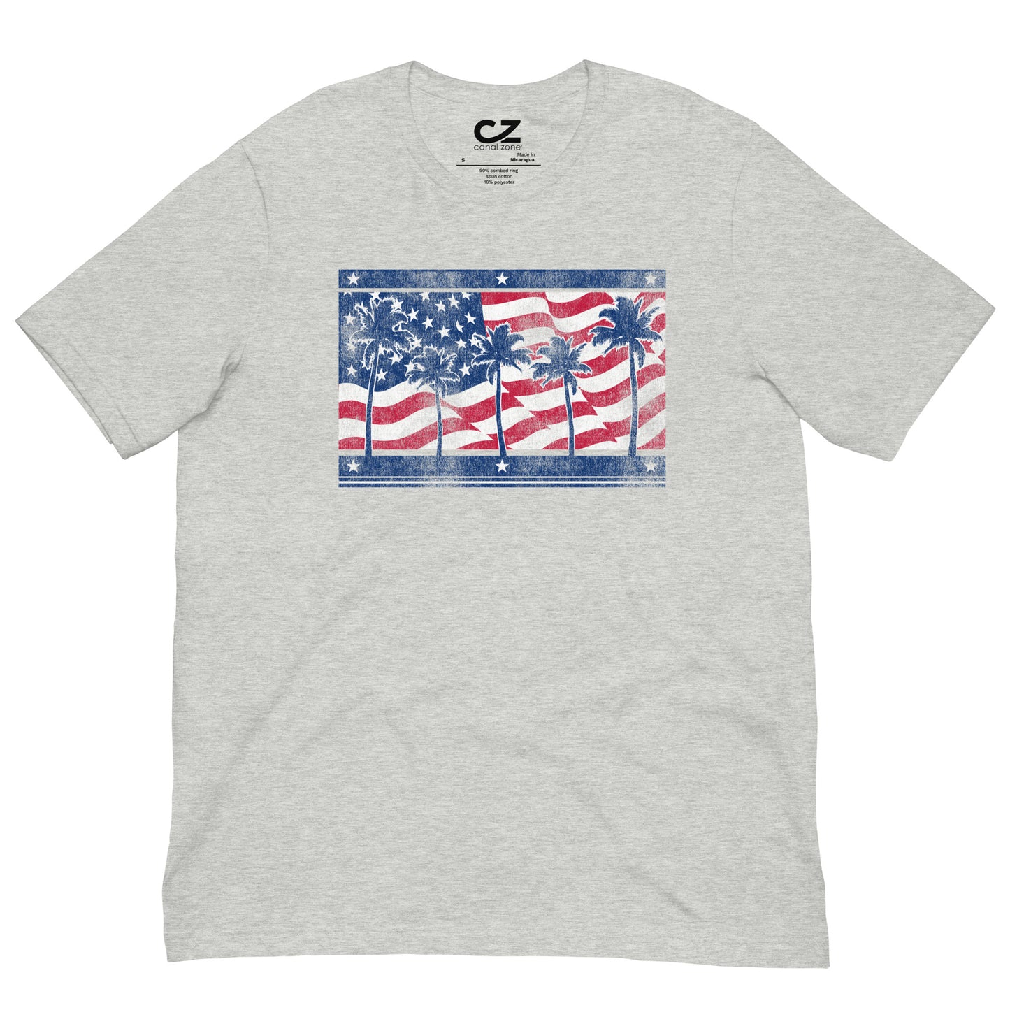 USA Flag & Palms Unisex t-shirt