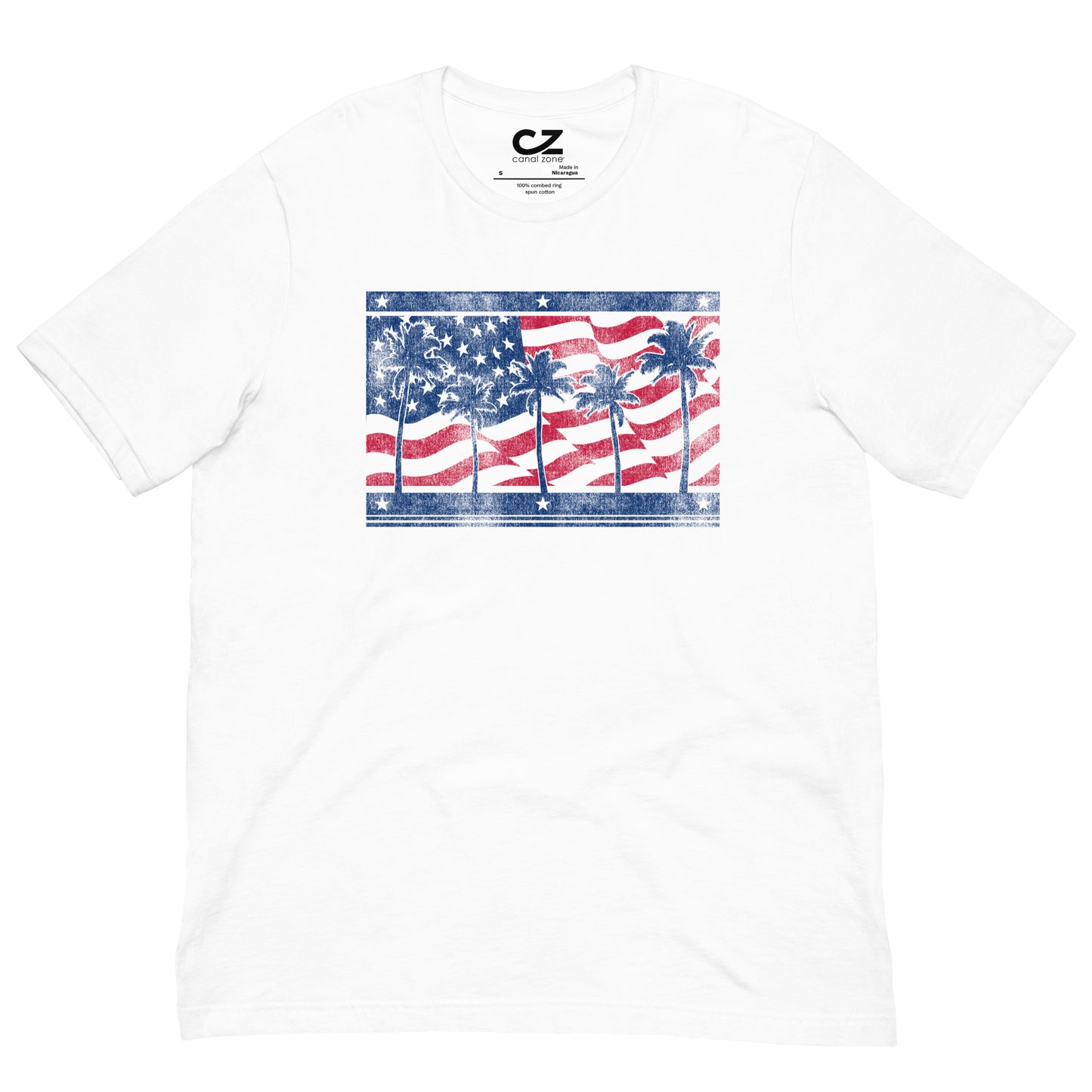 USA Flag & Palms Unisex t-shirt