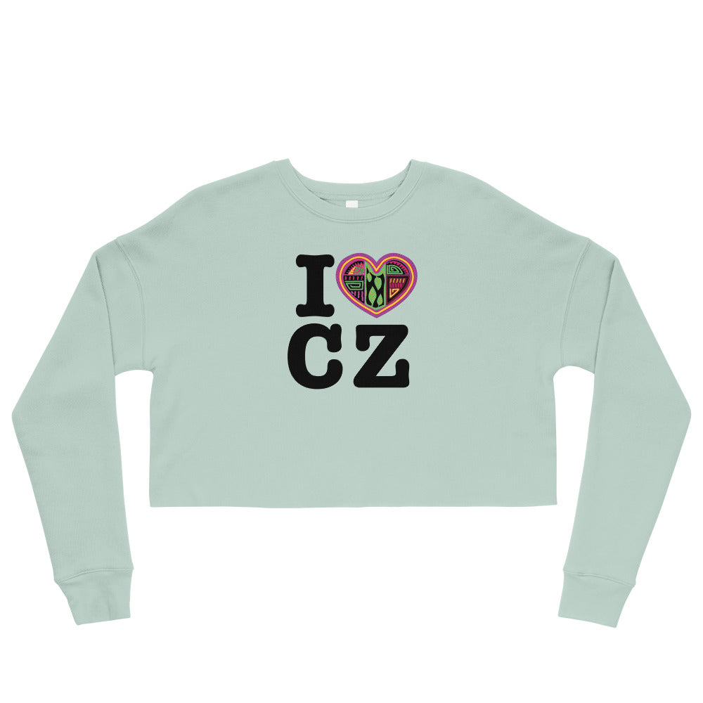 I love CZ Crop Sweatshirt