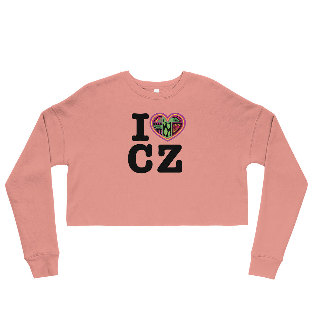 I love CZ Crop Sweatshirt