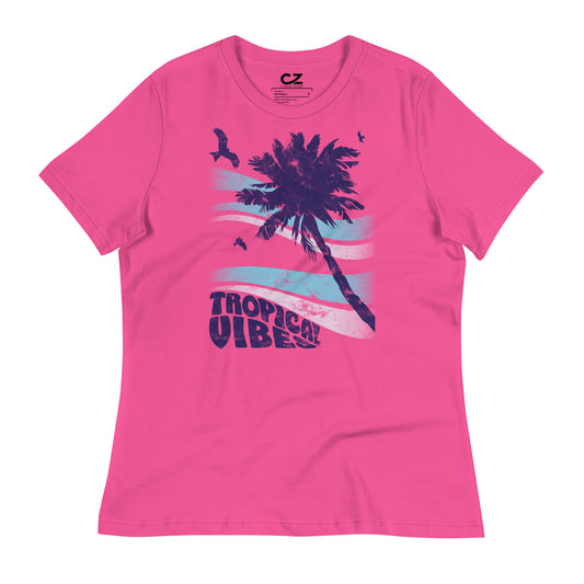 Tropical Vibes Women's Relaxed T-Shirt