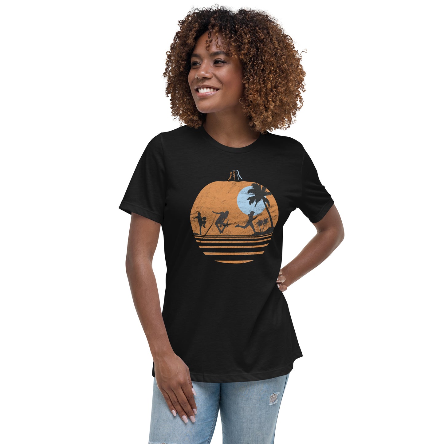 Halloween Moon, Women's Relaxed T-Shirt