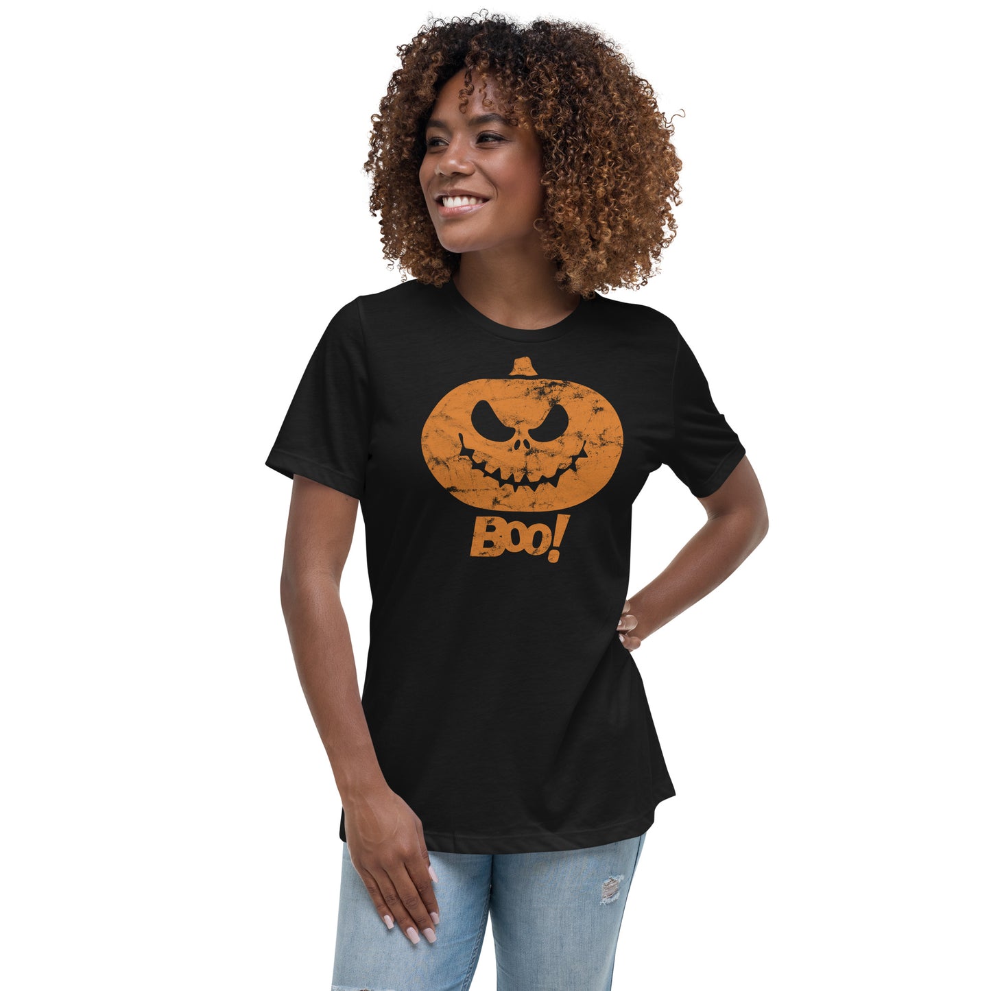 Pumpkin Boo, Women's Relaxed T-Shirt