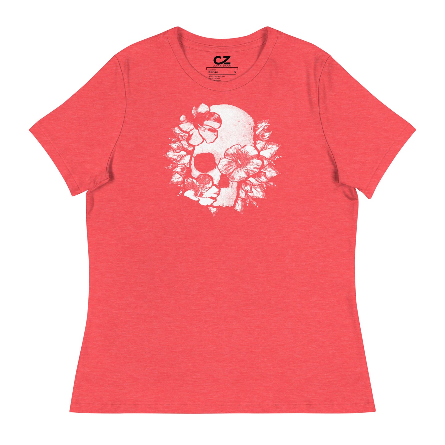 Skull & Flowers, Women's Relaxed T-Shirt