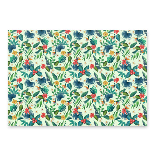 Wrapping paper sheets: Tropical Plants