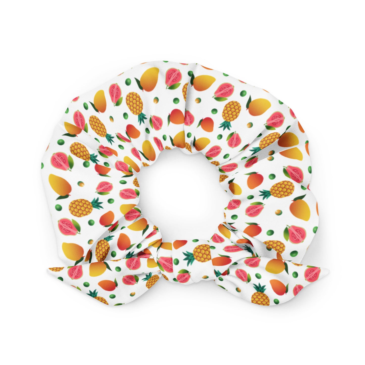 Tropical Fruit Recycled Scrunchie