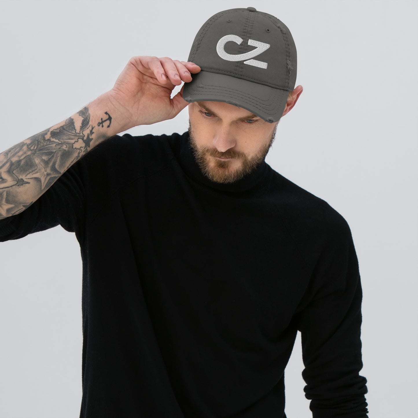 CZ logo, Classic Distressed Dad Hat