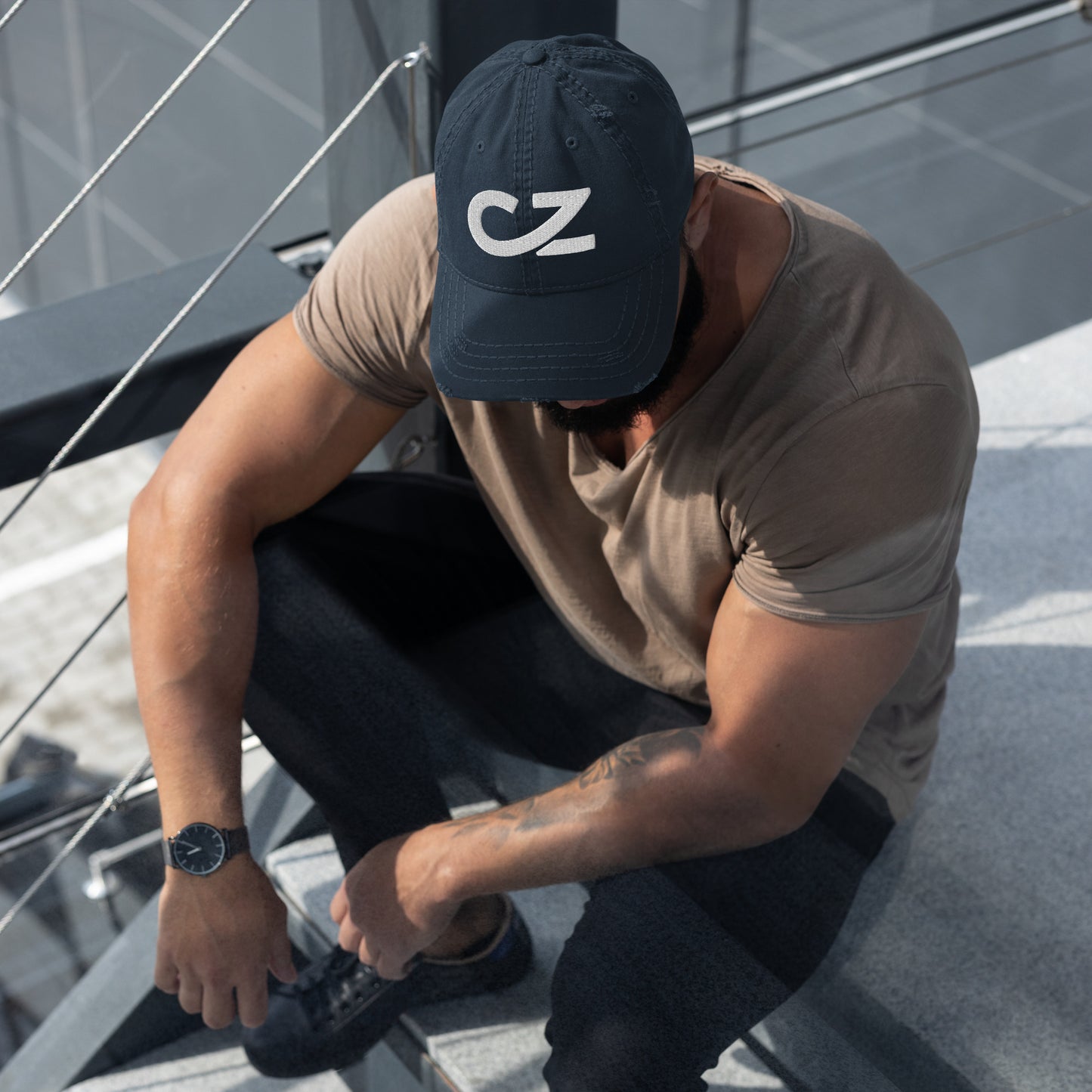 CZ logo, Classic Distressed Dad Hat