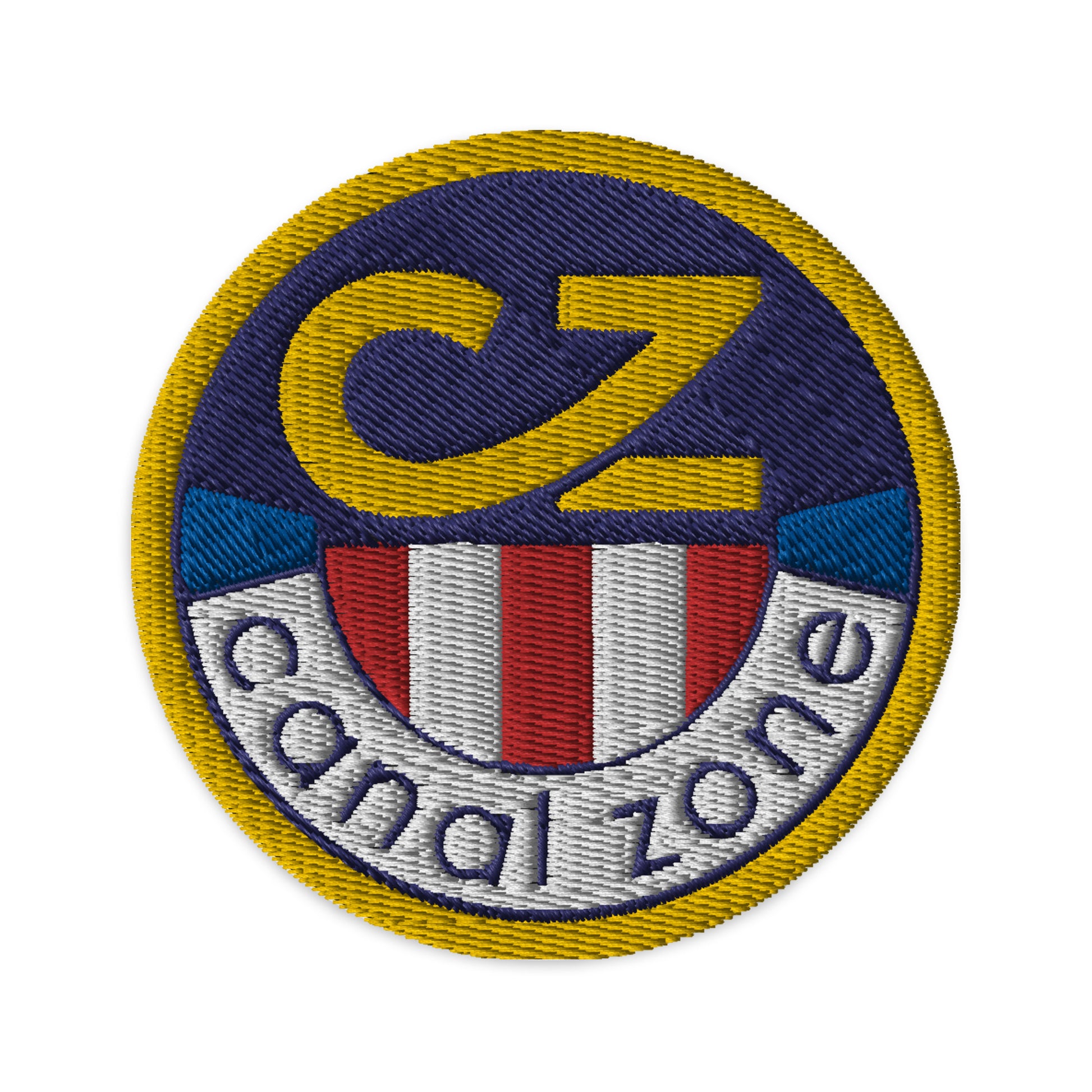 CZ logo, mark and most brand colors: light blue, blue, red, yellow and missing green.