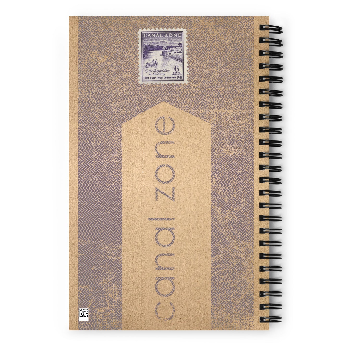 Canal Zone Stamps Spiral notebook