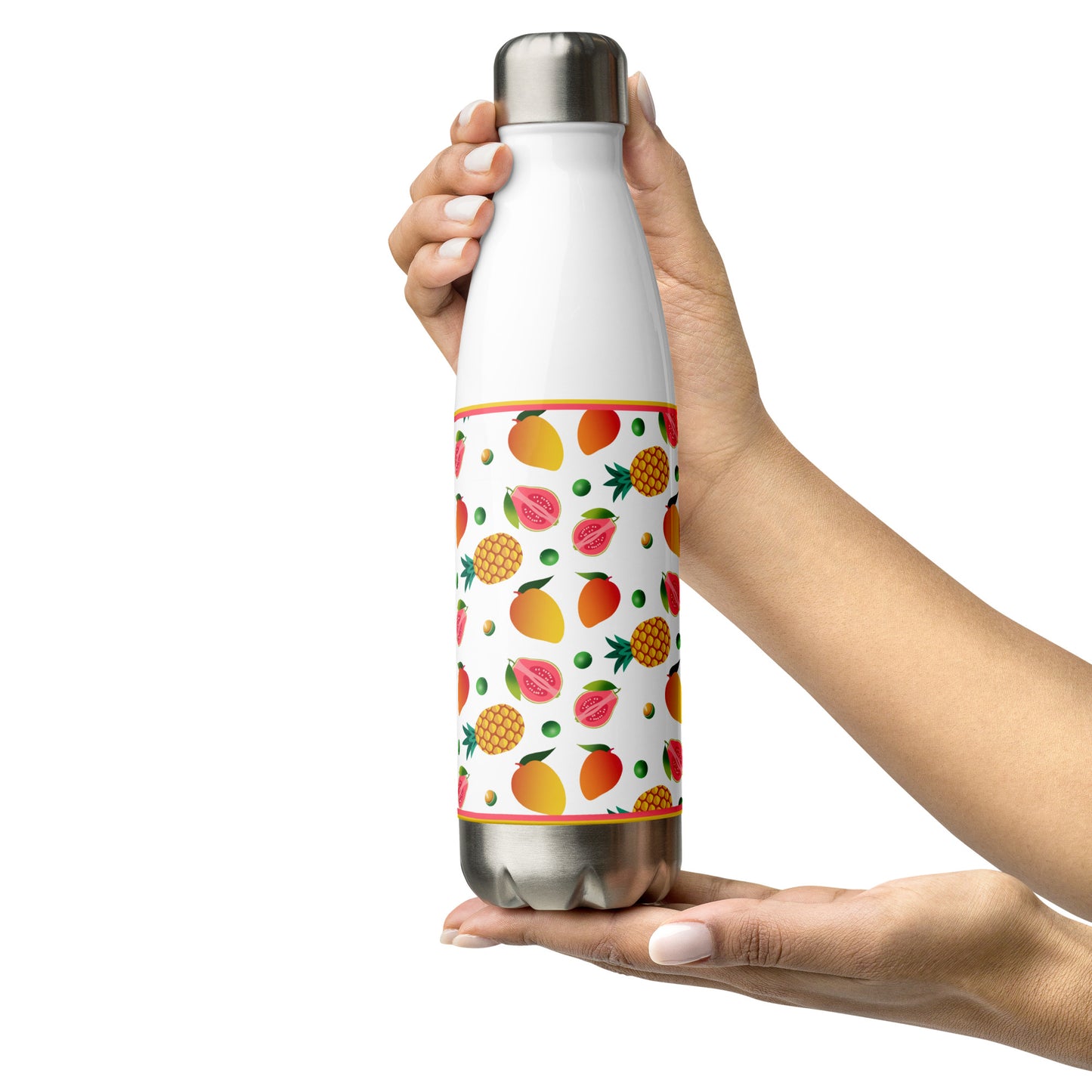 Tropical Fruit Stainless Steel Water Bottle