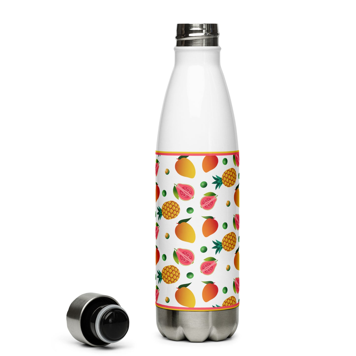 Tropical Fruit Stainless Steel Water Bottle