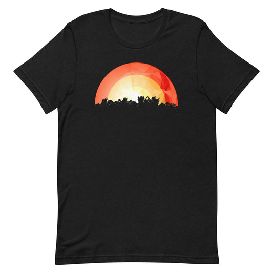 Jungle Rainbow Sunset, Unisex t-shirt