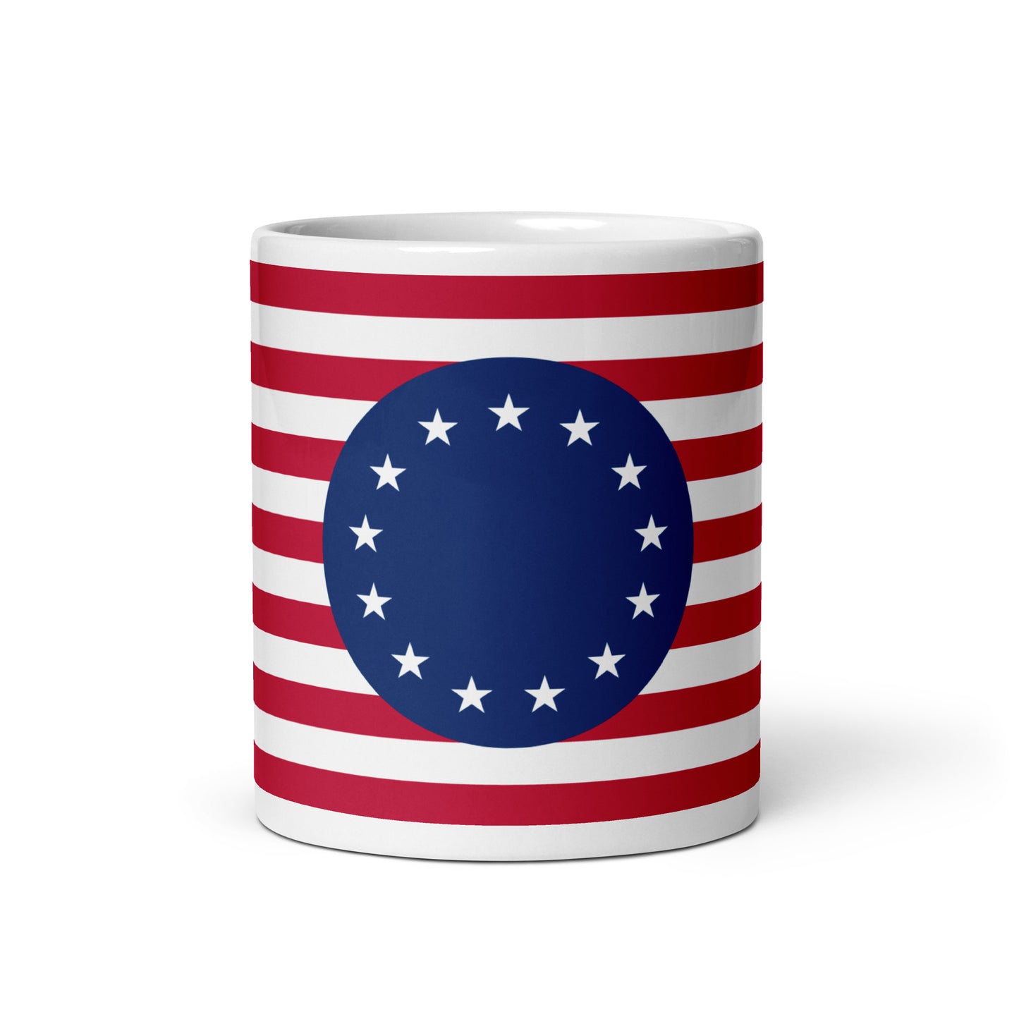 Betsy Ross White glossy mug