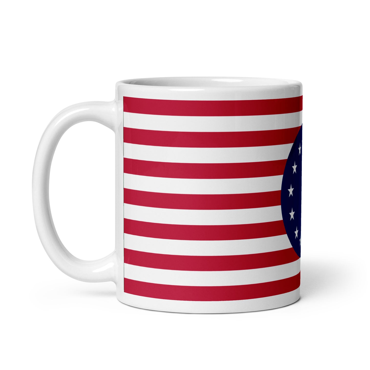 Betsy Ross White glossy mug