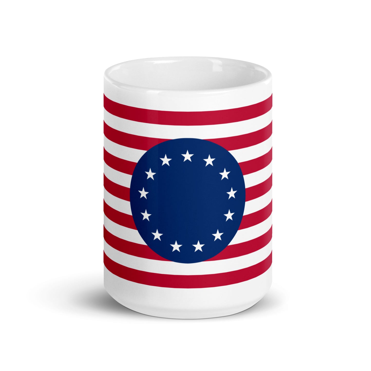 Betsy Ross White glossy mug