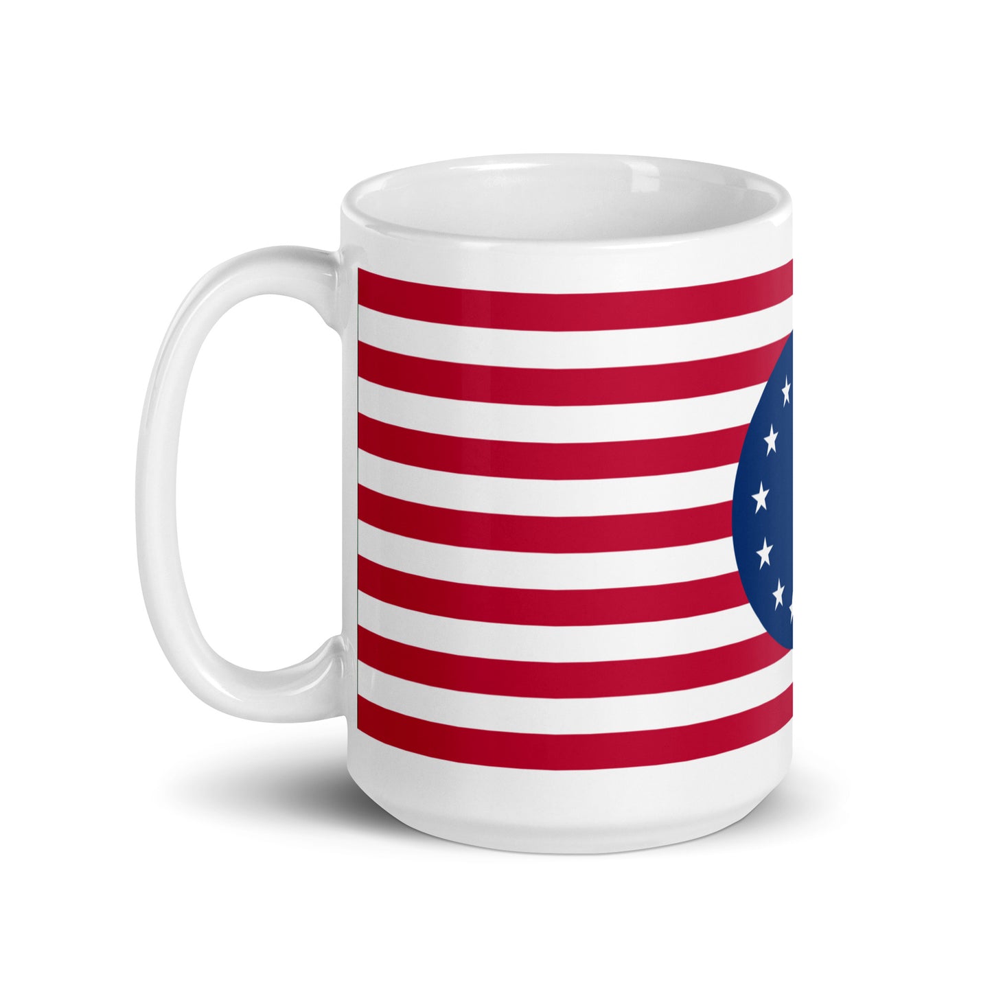 Betsy Ross White glossy mug