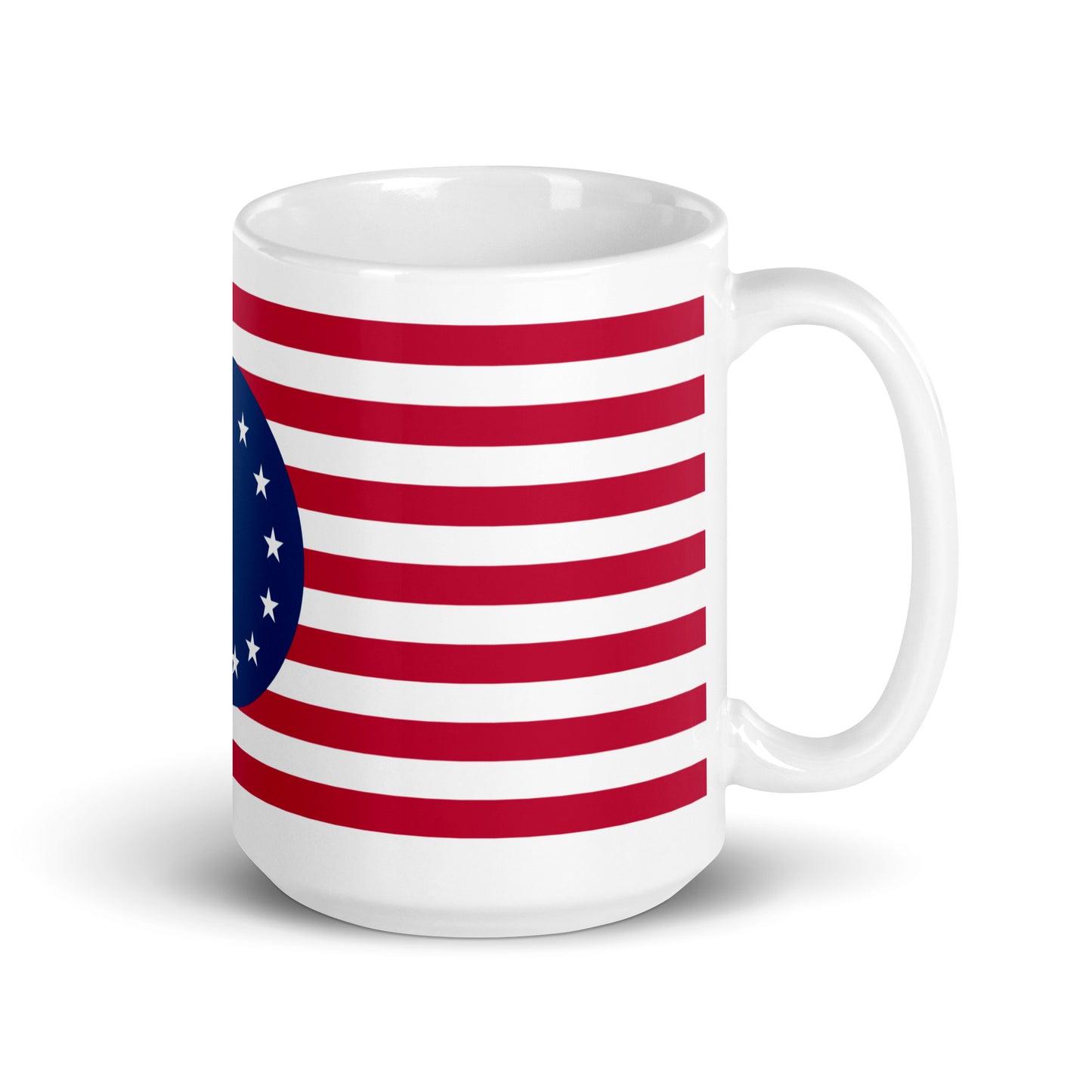 Betsy Ross White glossy mug