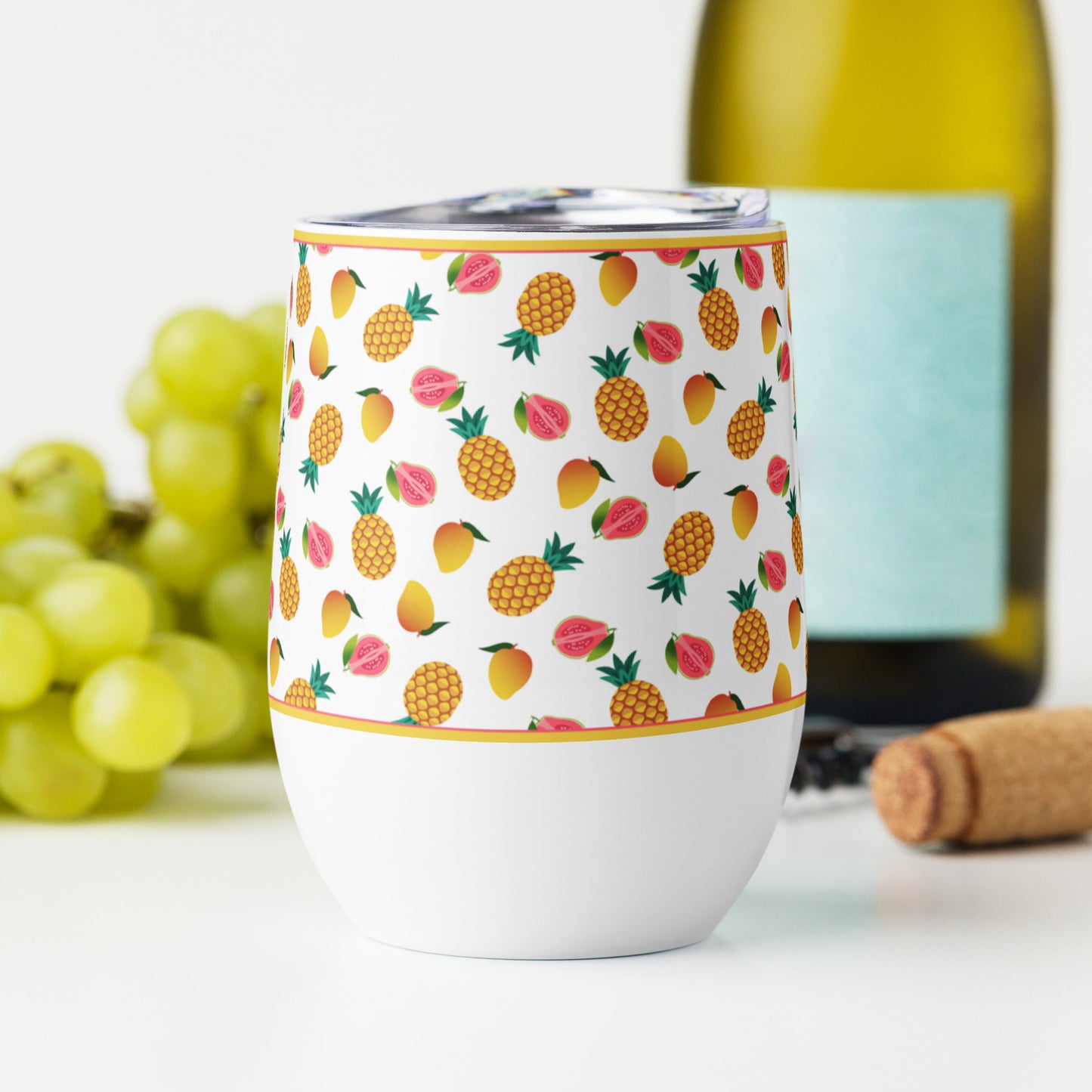 Tropical Fruit Wine tumbler