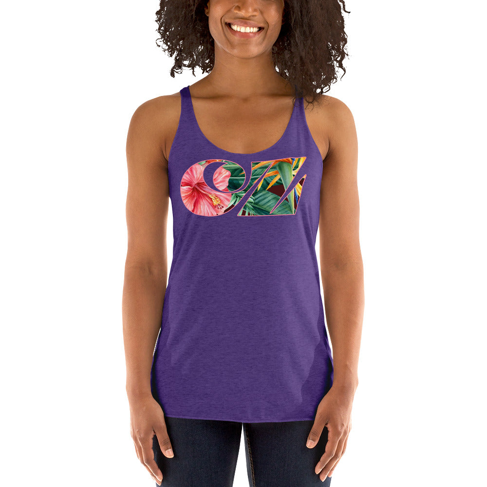 CZ Floral, Women's Racerback Tank