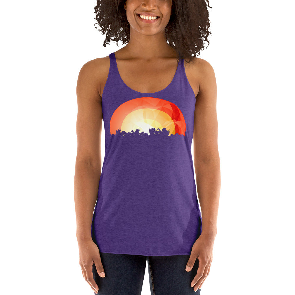 Jungle Rainbow Women's Racerback Tank